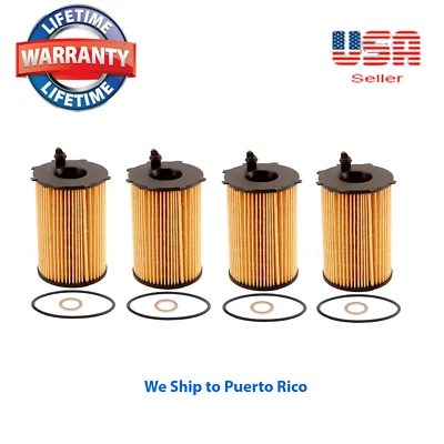 Lote 4 filtros de aceite de motor SOE6127 se adapta a: Hyundai, se adapta a: Kia V6 3,3 L 3,5 L Foto 1 de 4