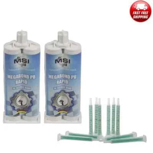 MEGABOND PU Rapid 50ml Specialist Plastic Repair Adhesive Kit - Fast 30 Sec Cure - Picture 1 of 2