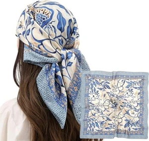Hair Scarf Women’s Satin Silk – Sleeping Hair Wrap, 27.5" for Smooth Hair - Picture 1 of 6