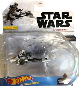 Hot Wheels ~ Star Wars ~ Starships ~ Speeder Bike Scout Trooper Mandalorian 2021 - Picture 1 of 1