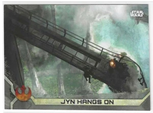 2017 STAR WARS ROGUE ONE SERIES 2 JYN HANGS ON #92 GRAY SER# 25/100 - Picture 1 of 2