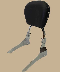 Studded Sissy Bar With Backrest For Yamaha Road Star 1600cc 1700cc - Picture 1 of 3