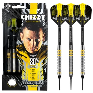 Dardos de punta suave Dave Chisnall 80 % tungsteno de Harrows - Imagen 1 de 5