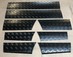 Land Rover Discovery 1 Negro Cuadros Puerta / Ala Rodapié Kit Doblado Trasero - Imagen 1 de 1