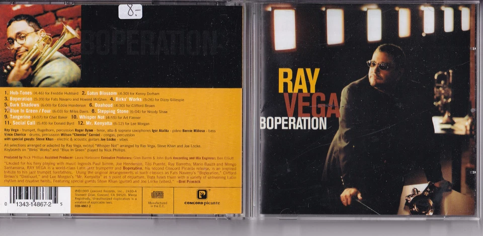 Ray Vega – Boperation CD Concord Picante - Bild 1 von 1