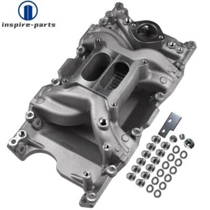 Dual Plane Aluminum Intake Manifold for Mopar LA/Magnum 318 340 360 V8 5.2L 5.9L - Picture 1 of 12