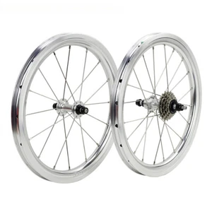 Juego de ruedas de bicicleta plegables 16 pulgadas Plus 349 llanta en U profundidad de freno 30 mm ruedas de bicicleta - Imagen 1 de 15