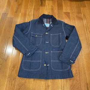 Vintage Sears Jacke Herren Gr. S blau Arbeit N Freizeit Decke gefüttert Barn Chore Mantel - Bild 1 von 8