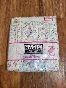 Vintage Basic Edition Floral Girls Thermal Pants NOS Size 8 - Picture 1 of 2