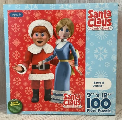 圣诞老人来到镇上圣诞老人和杰西卡 100 件拼图新品 — 第 1/3 张图片