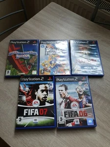 Playstation 2 FIFA 06,07, SONIC HEROES, NARNDA & ROLLERCOASTRR ¡LOTE DE TRABAJO MUNDIAL! - Imagen 1 de 2