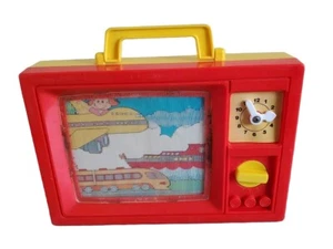 Blue-Box Music Clock TV Animated Vintage 1979 Toy Retro - Picture 1 of 13