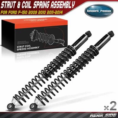 2x Rear Side Complete Strut & Coil Spring Assembly for Ford F-150 2009 2010-2014 - Image 1 of 4
