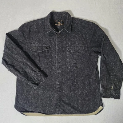 Freedom Foundry Dry Goods Co Shirt Black Speckled Heavy Flannel - XL - Image 1 of 4