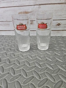 Stella Artois 25 cl Belgium Beer Glass - Set of Two (2) Glasses New - Picture 1 of 4