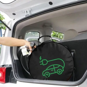 Bolsa de cable de carga impermeable para vehículo eléctrico para almacenamiento de cable cargador de coche - Imagen 1 de 10