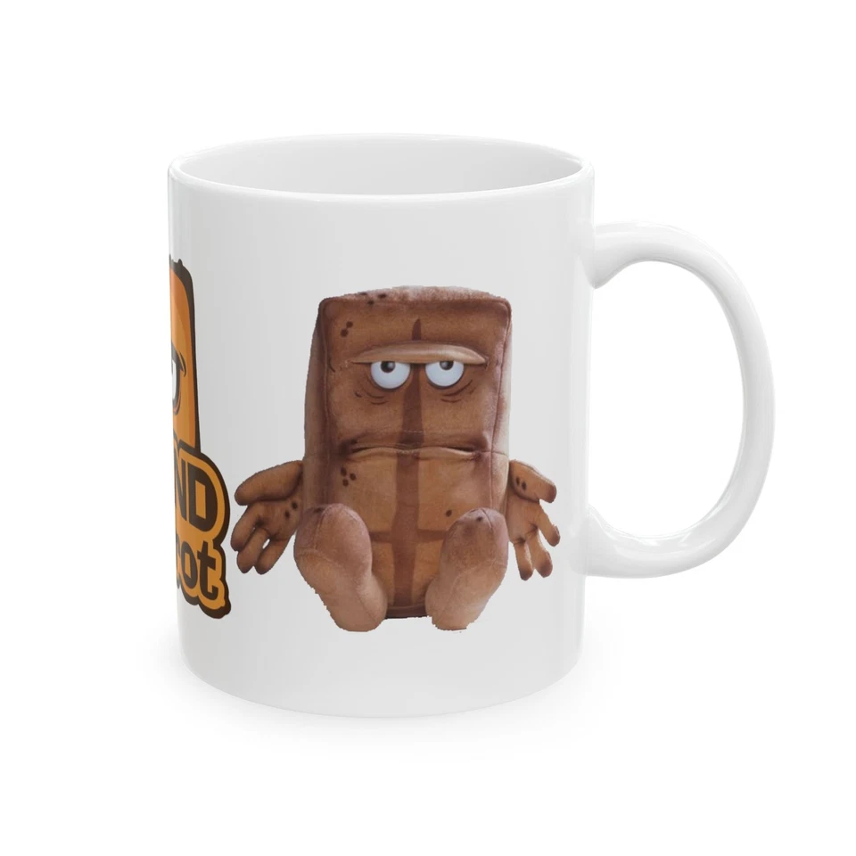 CHEEKY MONKEY TEES Bernd das Brot Ceramic Mug, German Puppet Character Design, KiKA Kids TV Show