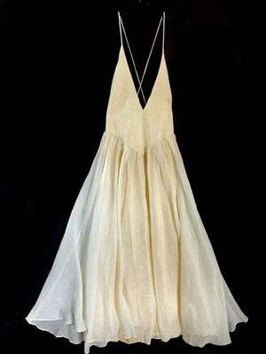 Bardot Yellow Arletha Stray Backless Maxi Dress  U.S. 10 NWT - Image 1 of 4