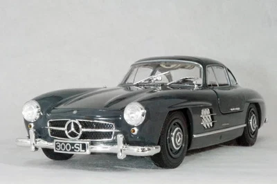 MINICHAMPS 1/18 Mercedes-Benz 300 SL (W198) 1955 gris oscuro modelo diecast - Imagen 1 de 3