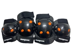 Mongoose Knee & Elbow Protector Pad Set Kids Skate Boarding BMX - Picture 1 of 11
