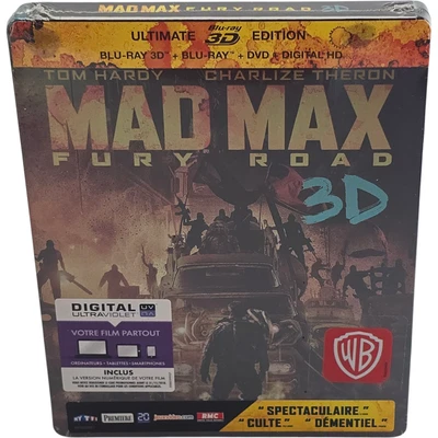Mad Max: Fury Road SteelBook 3D + Blu-ray + DVD Limited 2015 Fnac Free Zone - Image 1 of 4
