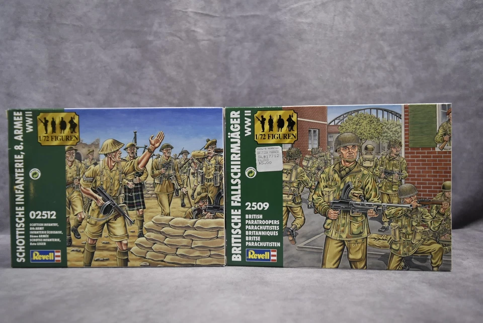 Infantería escocesa Revell 1/72 Segunda Guerra Mundial + Paracaidistas británicos + Envío gratuito Foto 1 de 4