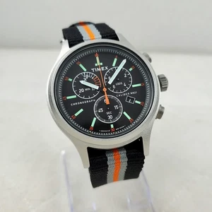 TIMEX ARCHIVE ALLIED CHRONOGRAPH TW2R31200 INDIGLO QUARTZ WR 100M MEN'S WATCH  - Picture 1 of 10
