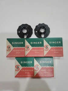 Vintage Singer Fashion Disc Lot Of 7 For 401/403 Machines USA  - Picture 1 of 4