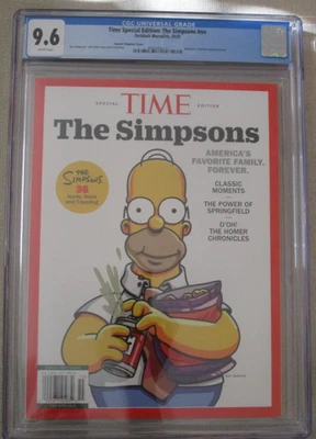 TIME MAGAZINE THE SIMPSONS SPECIAL EDITION 2025 CGC 9.6 NM+ HOMER COVER 36TH ANN - Image 1 of 4