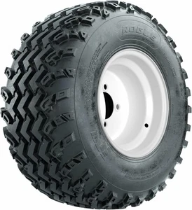 GTW 10" White Steel Golf Cart Wheels on 22x11-10 Rogue All Terrain Tires (4) - Picture 1 of 6