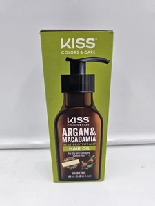 KISS Argan & Macademia Reparative Hair Oil Serum 100mL (3.38 US fl.oz.)  - Picture 1 of 3