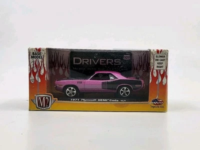 1971 Plymouth HEMI Cuda M2 Machines Drivers  R04 09-22 (Pink) - Image 1 of 4
