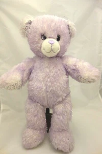 Build A Bear Disney I Carley Púrpura Brillante Piel Confeti Patas Peluche Relleno - Imagen 1 de 8