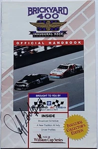 JEFF GORDON #24 Autographed 1994 Brickyard 400 Inaugural Race Handbook Earnhardt - Picture 1 of 6