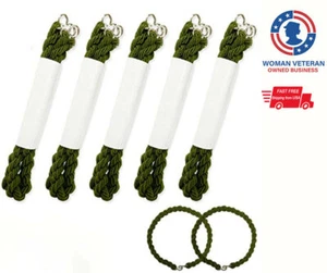 5/10 pares de correas elásticas para botas verdes/negras USMC militares - Imagen 1 de 13