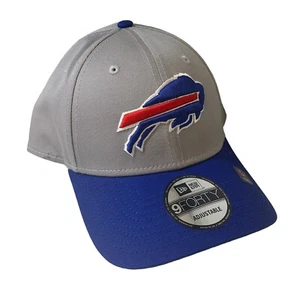 Buffalo Bills New Era NFL Blue Gray Adjustable Snapback 9FORTY Hat Cap OSFM - Picture 1 of 8