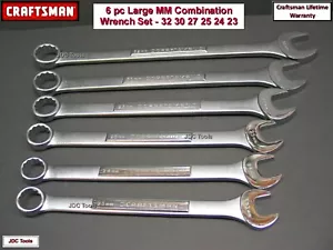 Craftsman 6 pc Large Metric Wrench Set 32 30 27 25 24 23MM - Picture 1 of 7
