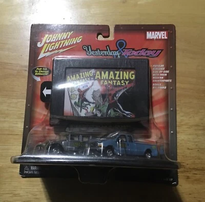 Johnny Lightning Spider-Man Yesterday And Today With Changing Billboard 1/64 NEW - Image 1 of 4