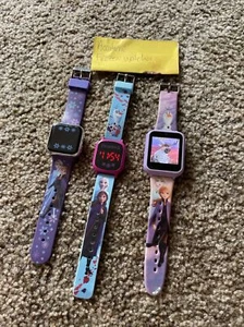 Accutime Frozen 2 Elsa & Anna Kids Interactive Watch, Blue x3 - Picture 1 of 4