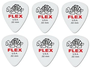 LOT DE 6 MEDIATORS DUNLOP TORTEX FLEX STANDARD 0.50 mm - 428R50 - Picture 1 of 3