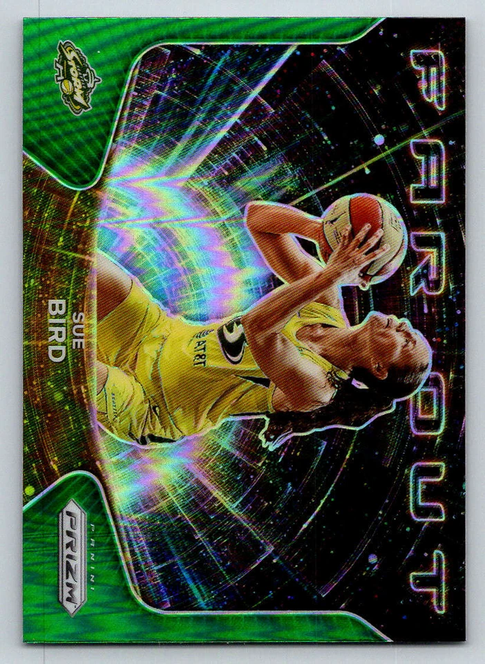 2021 Panini Prizm WNBA Far Out Prizms Green #8 Sue Bird (ref 214649) - Image 1 of 2