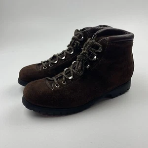 Calzaturificio The Alps by FABIANO Suede Hiking Boots Size 9.5 N Men’s Italian - Picture 1 of 10