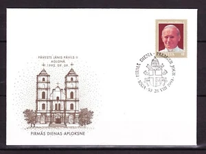Latvia, 1993,  Pope, FDC Mi#360, cover spec. cancellation - Picture 1 of 1