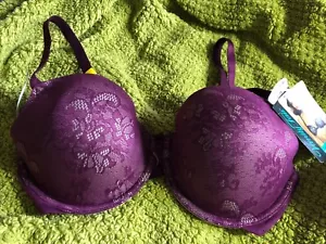 Neu "Smooth Moves" Contour Vanity Fair BH weinrot Spitze Akzente Stil 75215 36D - Bild 1 von 6