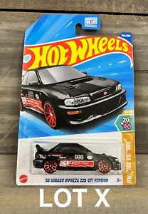 BOGO % Hot Wheels 98 Subaru Impreza 22B STi Version schwarz The 90S xploraf LOT X - Bild 1 von 3