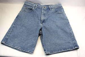 Wrangler Herren 34 Relaxed Fit 9" Schrittlänge 5 Taschen kurze Demin blau Jeans - Bild 1 von 4