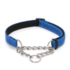 Adjustable Dog Collar Half Semi Choke Choker Check Chain Nylon Training Trainer