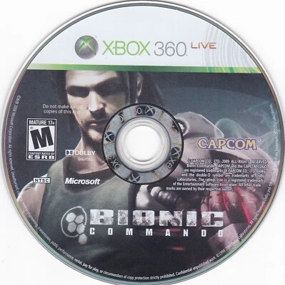 Bionic Commando (Microsoft Xbox 360, 2009) **DISC ONLY** - Image 1 of 2