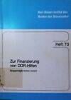 Zur Finanzierung von DDR-Hilfen. Einsparm&#246;glichkeiten nutzen!. Borell, R.: