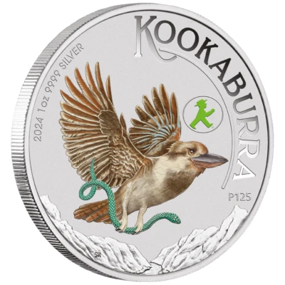 1 oz Australien Silbermünze Kookaburra - WMF Berlin 2024 - in Farbe - Bild 1 von 4